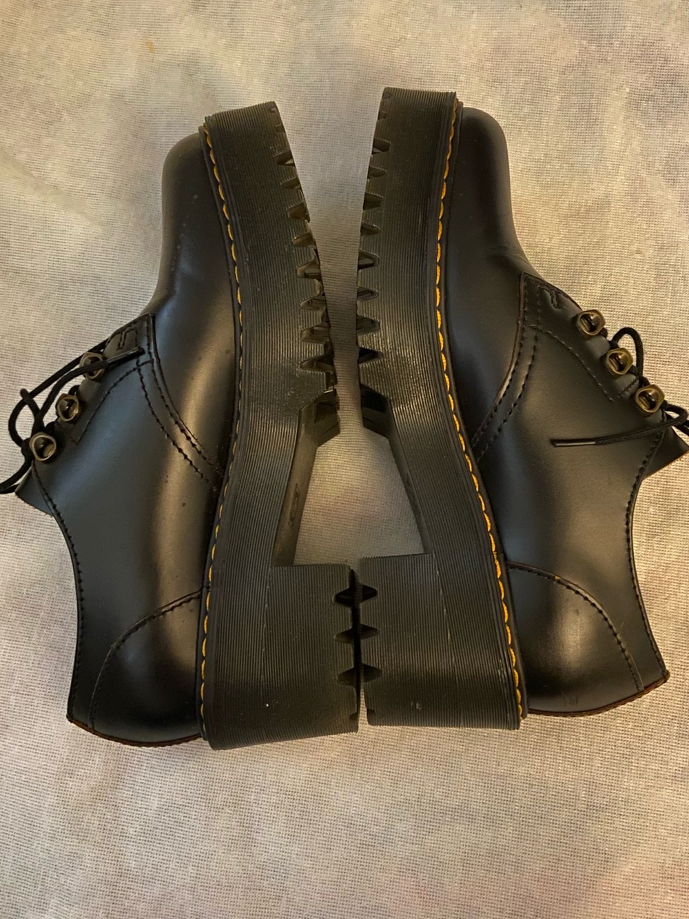 Dr. Martens Black Leather Lace-Up Loafer - Picture 5 of 10